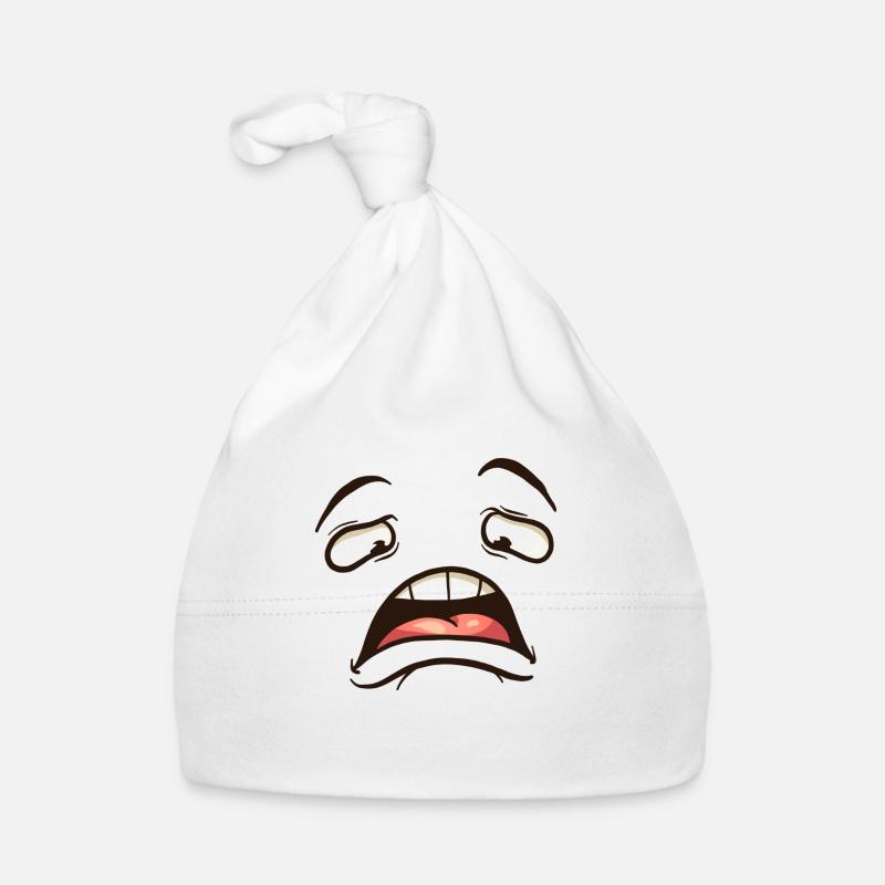 Lazy Face Cartoon Baby Bio-Mütze