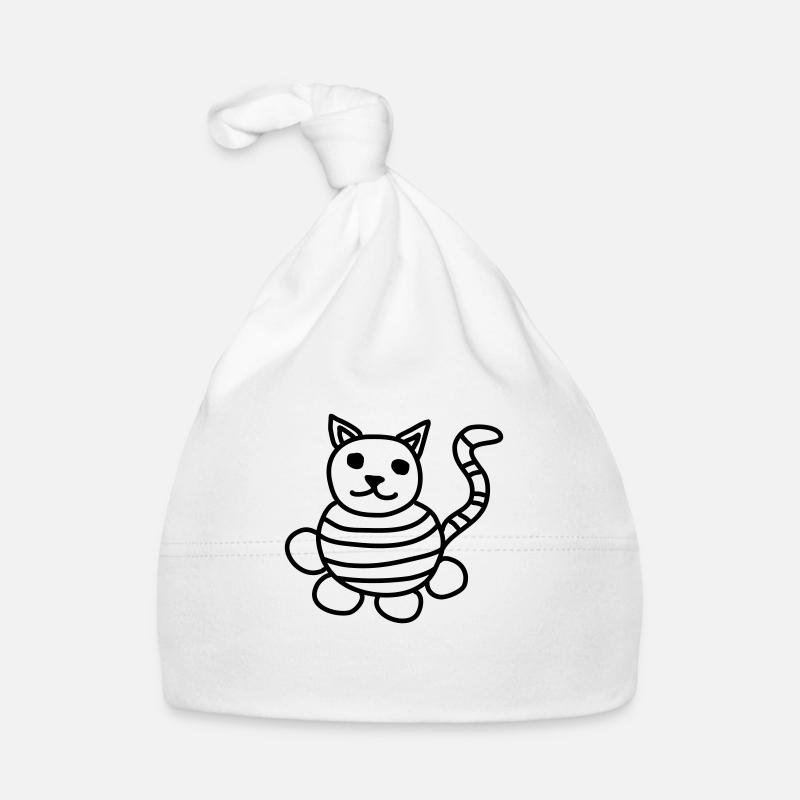 Dessin d’enfants de chat Bonnet bio Bébé