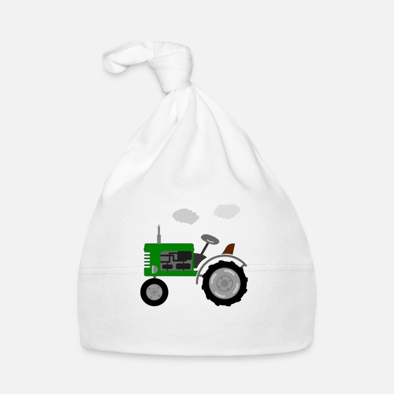 Tractor retro Organic Baby Cap