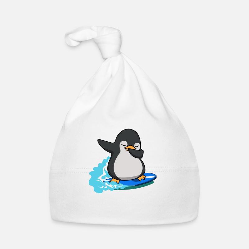 dab dabbing pingouin surf confetti costume graphique Bonnet bio Bébé