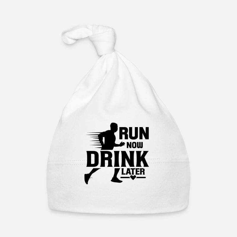 run now drink later Baby Bio-Mütze