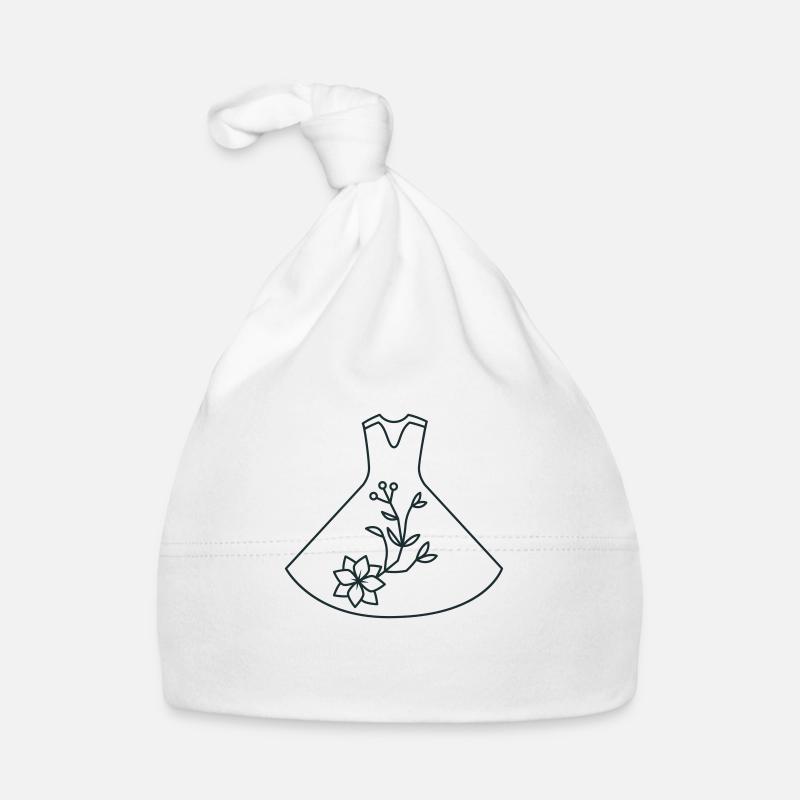 Robe de danse moderne avec des fleurs Bonnet bio Bébé