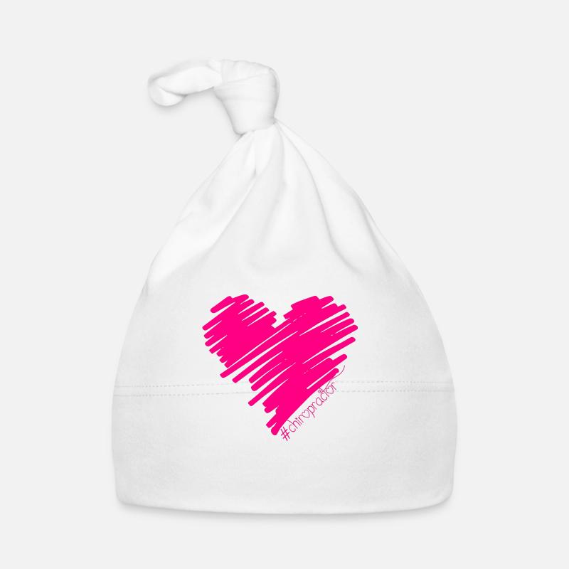 Chiropractor Physiotherapist Heart I Gift Organic Baby Cap