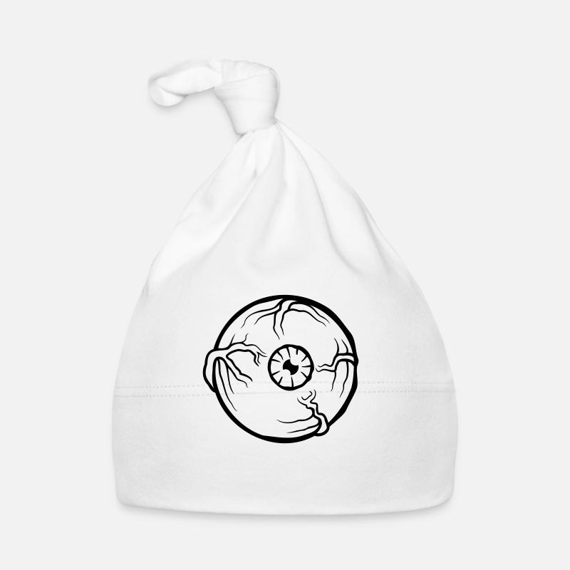 Œil d’horreur grande pupille Bonnet bio Bébé