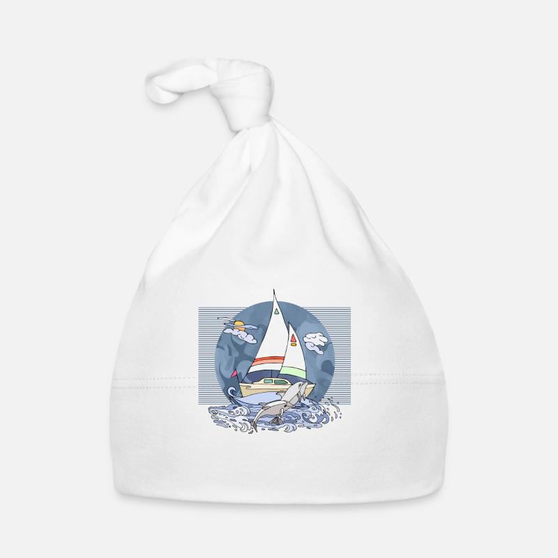 Sailboat Organic Baby Cap