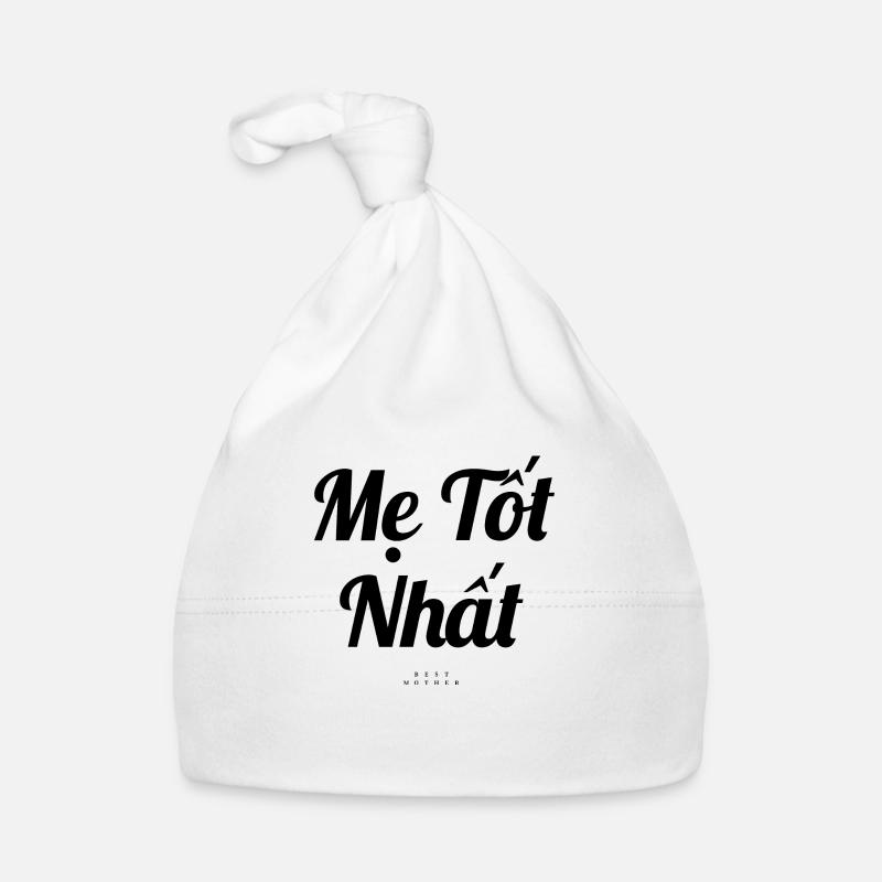 Vietnamien - Bonnet bio Bébé - blanc