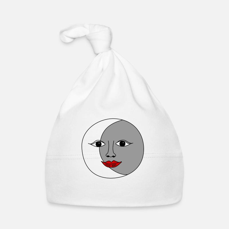 Sun and moon Baby Bio-Mütze