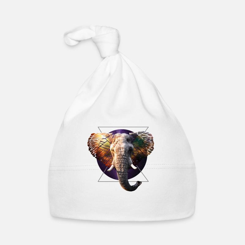 Space elephant Organic Baby Cap