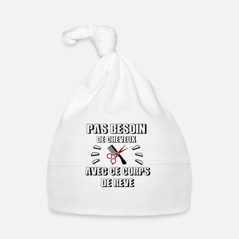 Pas besoin de cheveux avec ce corps de rêve Bonnet bio Bébé