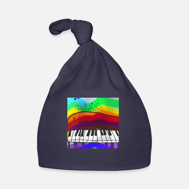 Piano on Rainbow - Music Organic Baby Cap