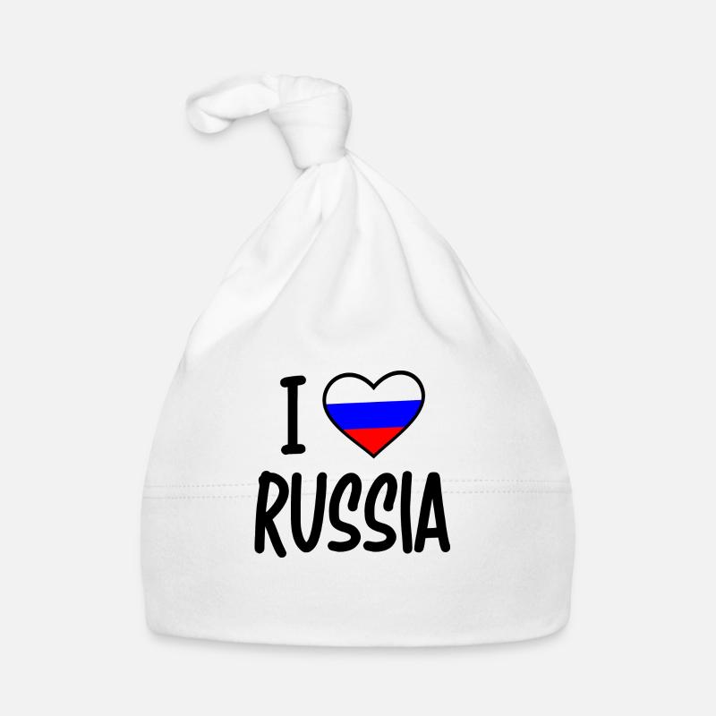 i love russia Baby Bio-Mütze