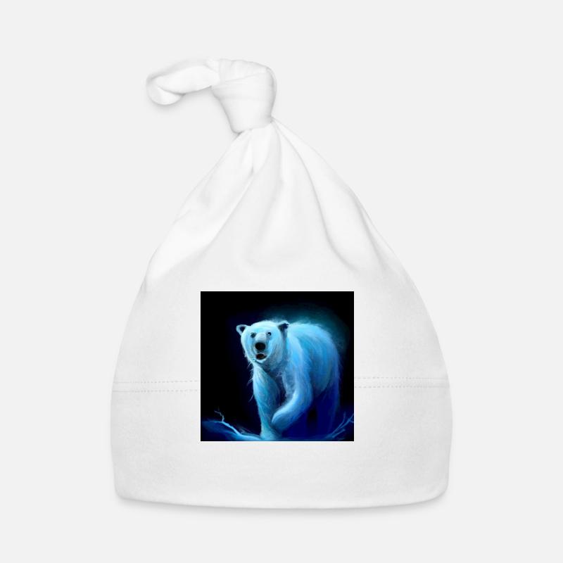 Eisbär - Baby Bio-Mütze - Weiß