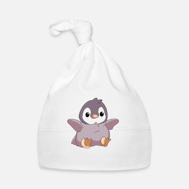 Kleiner süßer glücklicher Pinguin Baby Bio-Mütze