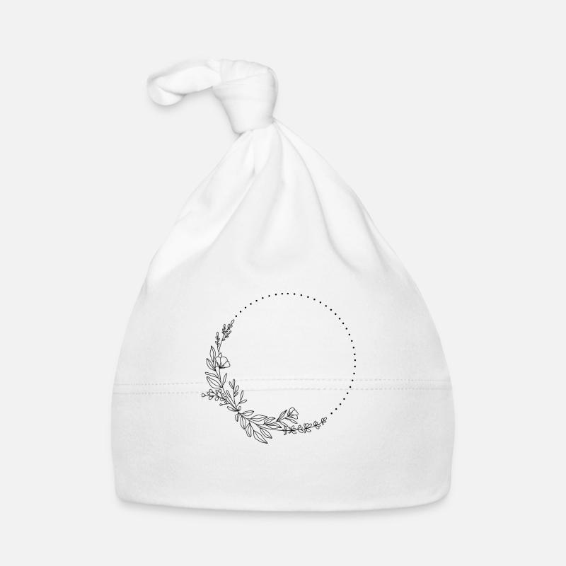 Blumen Rahmen Baby Bio-Mütze
