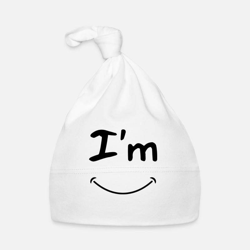 Ich bin glücklich | Ich bin glücklich Baby Bio-Mütze