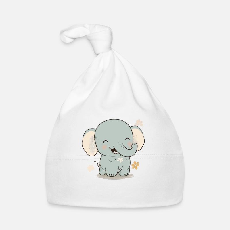 Bébé éléphant Bonnet bio Bébé