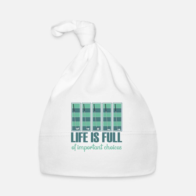 Golf Geschenk Witz Golfspieler Golfer Baby Bio-Mütze