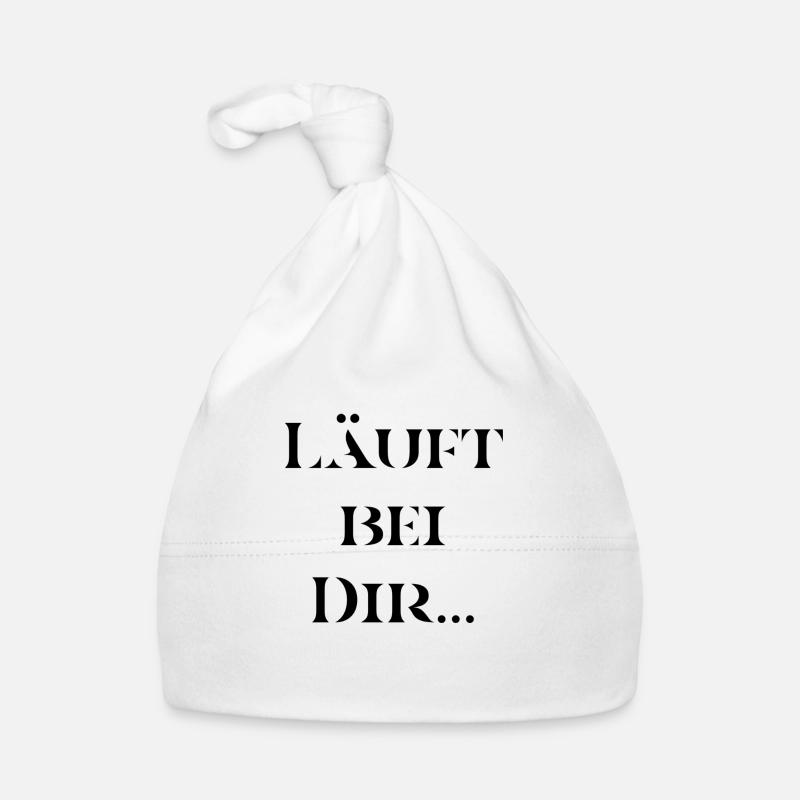 T-Shirt "Läuft bei Dir" Baby Bio-Mütze
