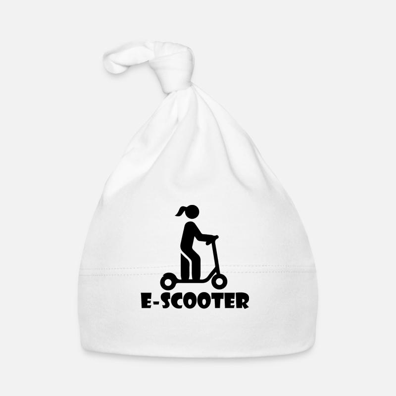 E-Scooter Roller Scooter - Baby Bio-Mütze - Weiß