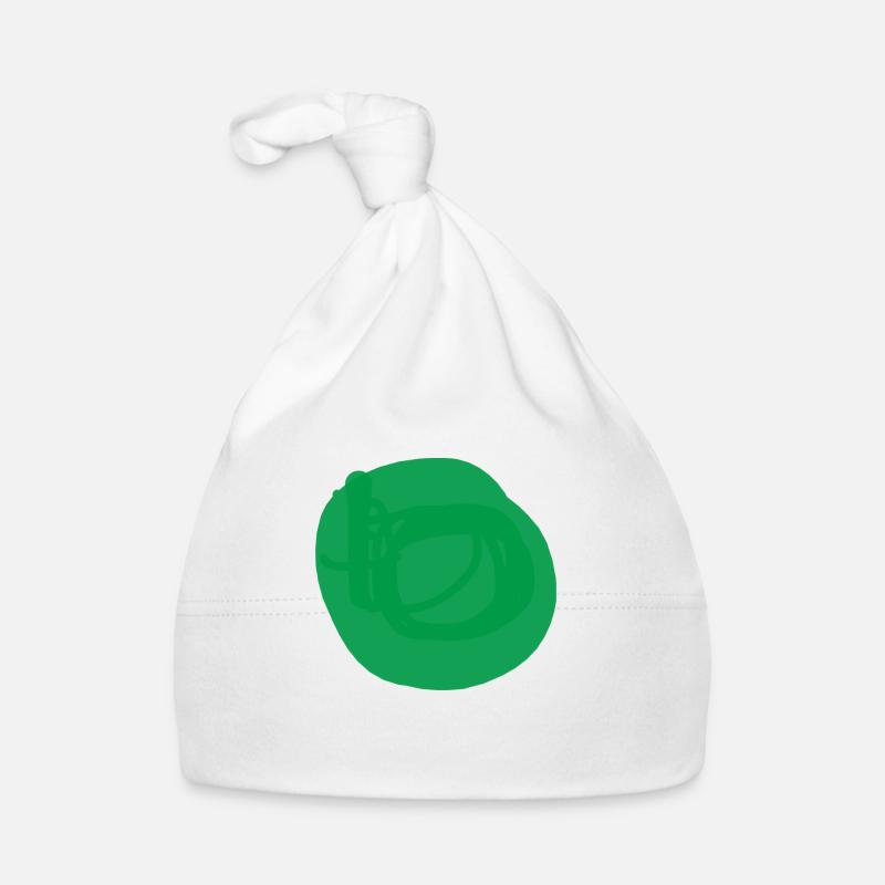 T-shirt blanc avec cercle vert Bonnet bio Bébé