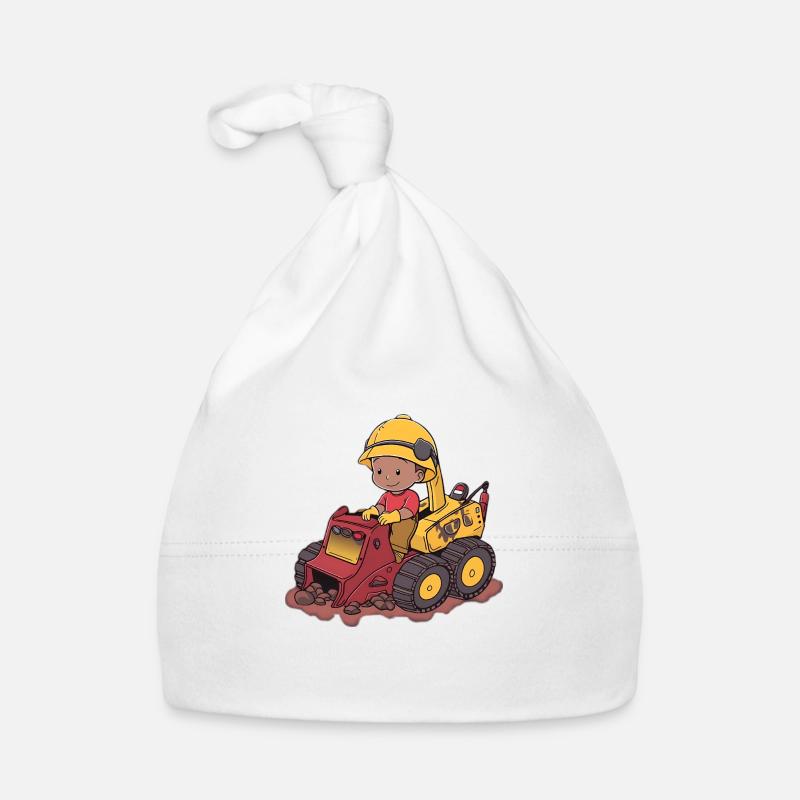 Cute Digger Organic Baby Cap