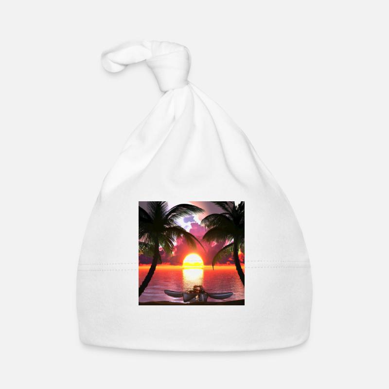 Coucher de soleil Bonnet bio Bébé