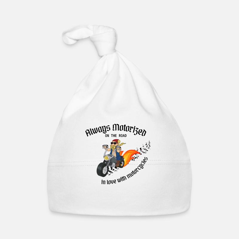 Immer motorisiert – aus Liebe zum Motorrad Baby Bio-Mütze