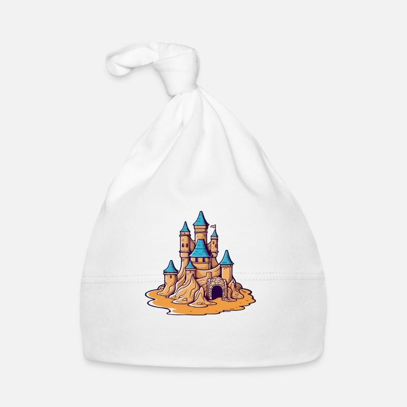 Château de sable bleu Bonnet bio Bébé
