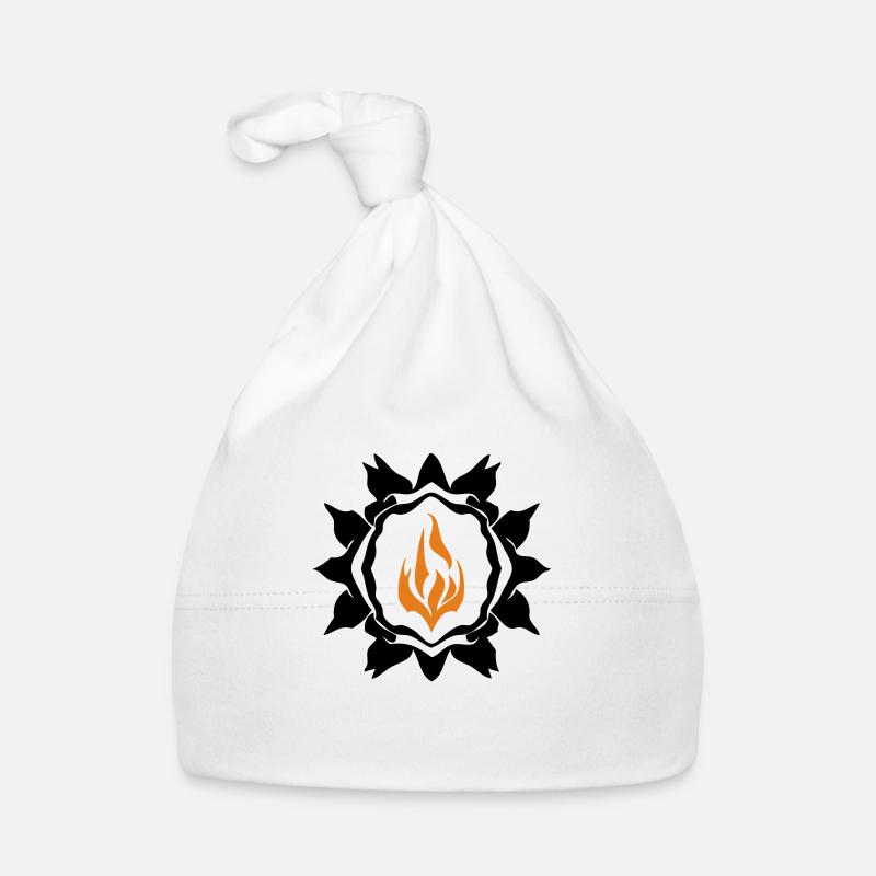 Fire Rune Organic Baby Cap