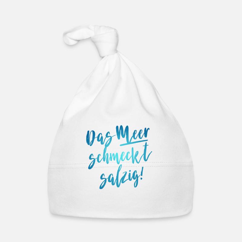 Das Meer schmeckt salzig Baby Bio-Mütze