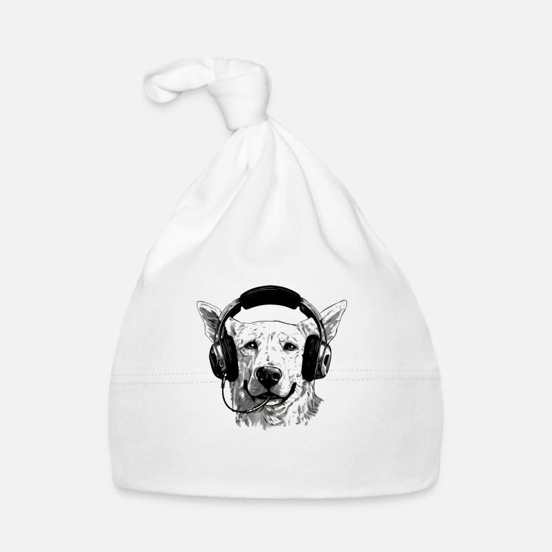 Jack le chien audiophile Bonnet bio Bébé