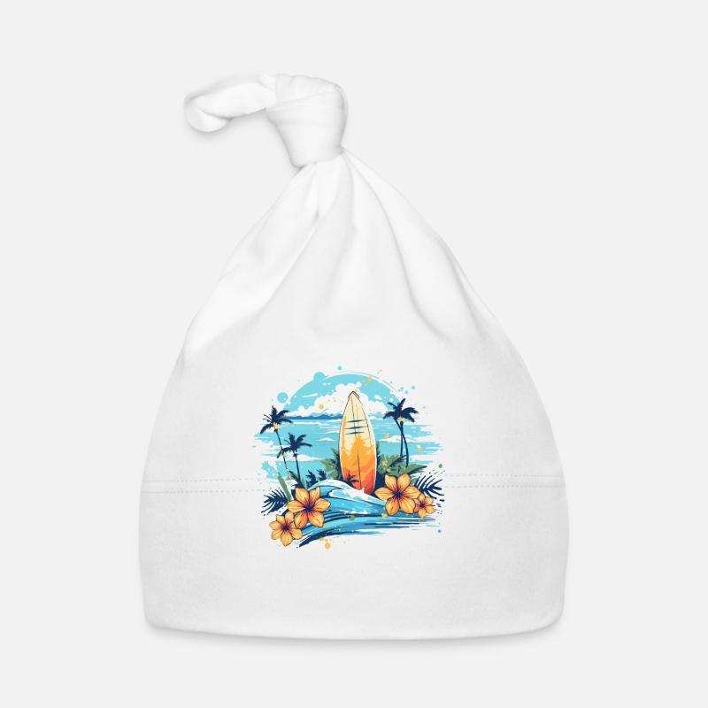 Comes Sun Beach 2023 Tropical Hello Summer Bonnet bio Bébé