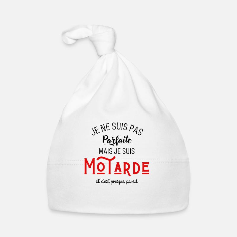 Pas parfaite mais motarde Bonnet bio Bébé