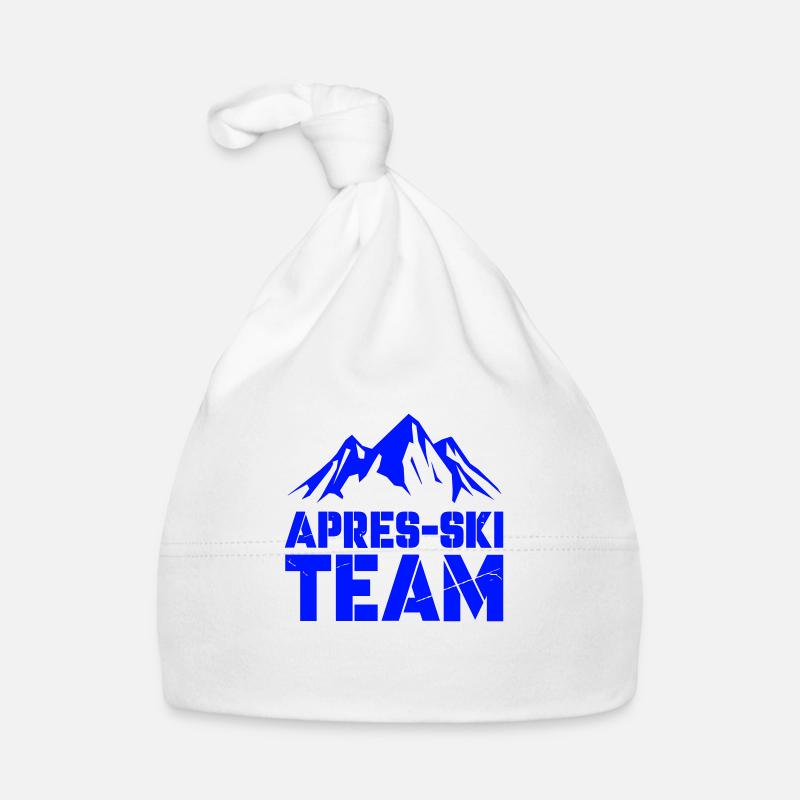 Après-ski de montagne - Bonnet bio Bébé - blanc
