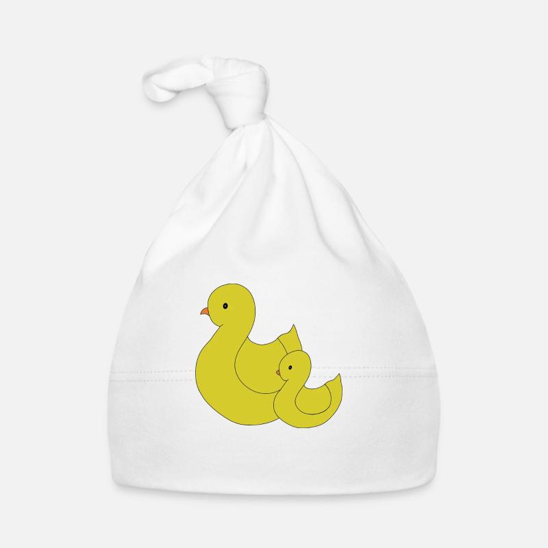 Maman canard et bébé Bonnet bio Bébé