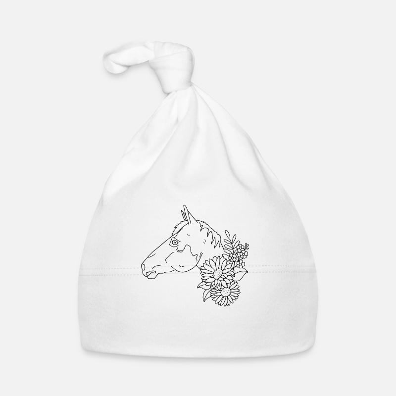 Pferd Baby Bio-Mütze