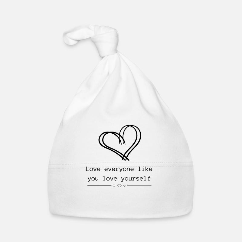 Aimez tout le monde comme vous vous aimez vous-même Bonnet bio Bébé