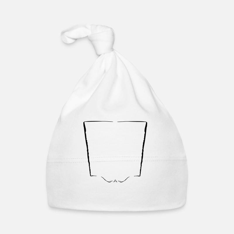 Cadre vertical + élément décoratif - Vectorgraphic Bonnet bio Bébé