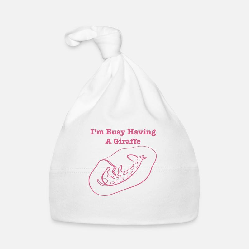 BusyHavingAGiraffe2 Organic Baby Cap