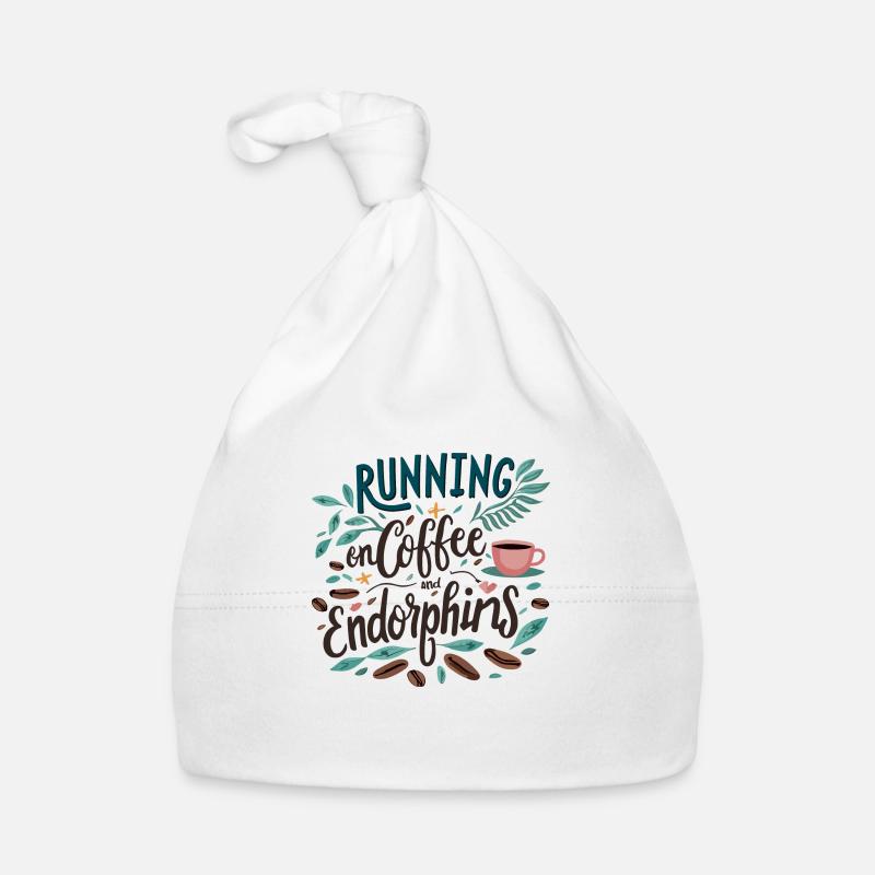Running on Coffee and Endorphins Organic Baby Cap