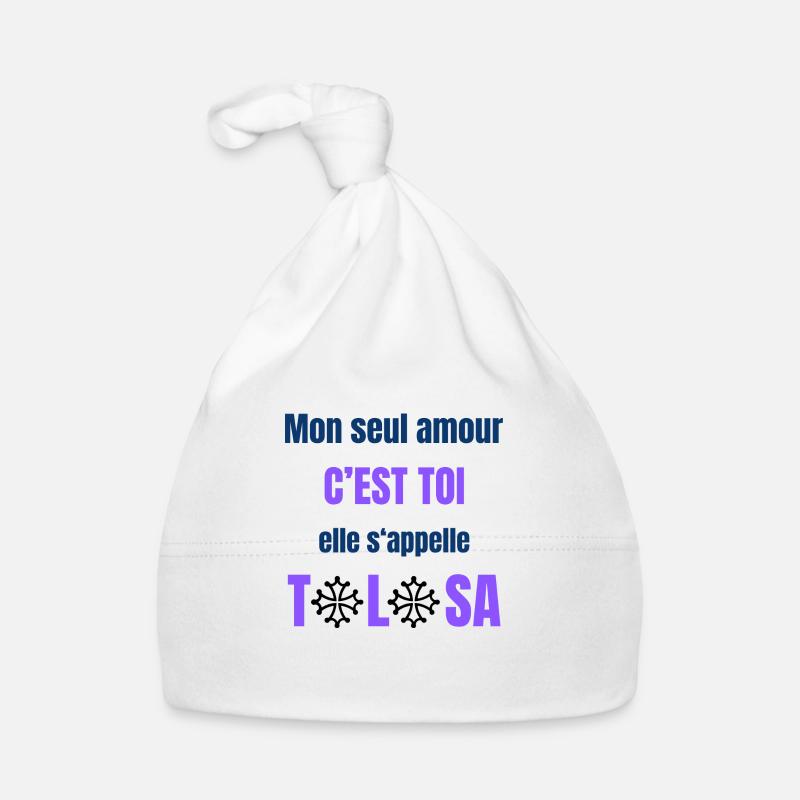 TOULOUSE - Bonnet bio Bébé - blanc