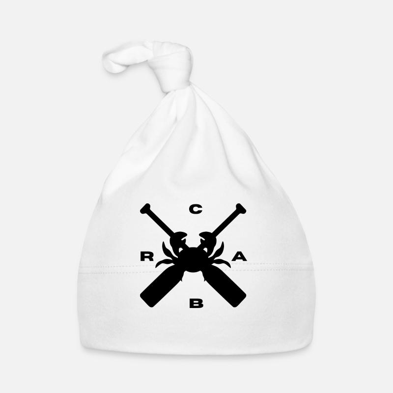 Rowing crab funny design Organic Baby Cap