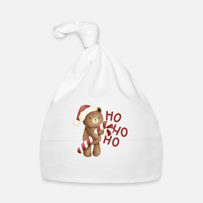 Weihnachtsbär Baby Bio-Mütze