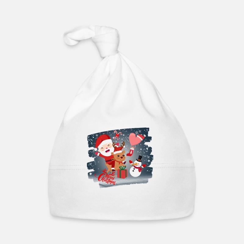 Frohe Weihnachten Baby Bio-Mütze