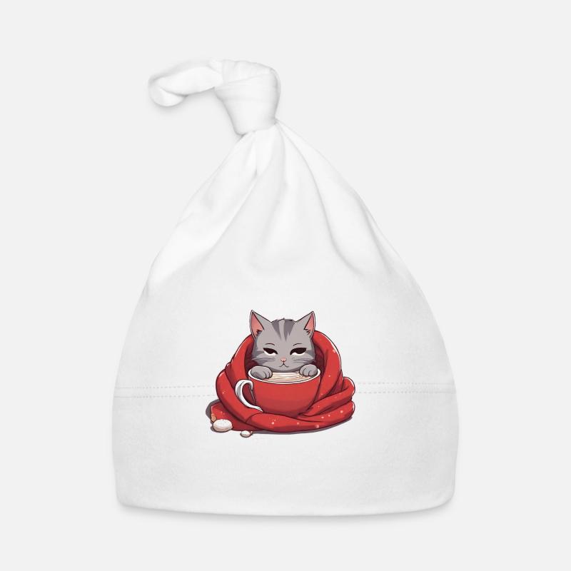 Adorable Cat Organic Baby Cap