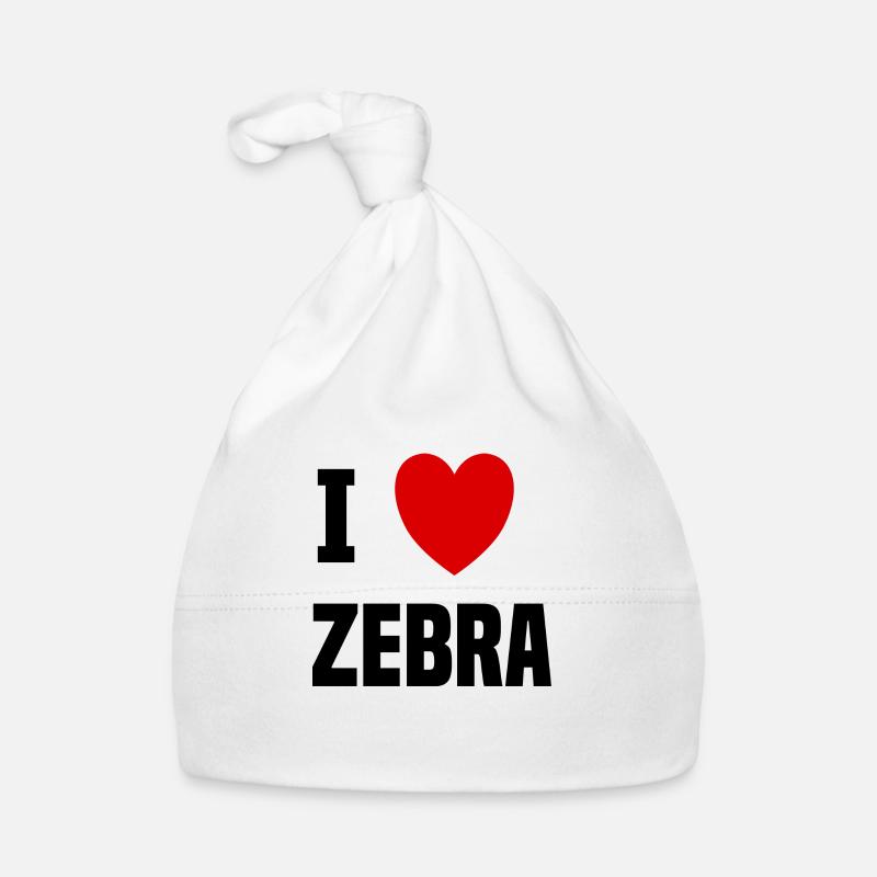 Ich liebe Zebra Baby Bio-Mütze