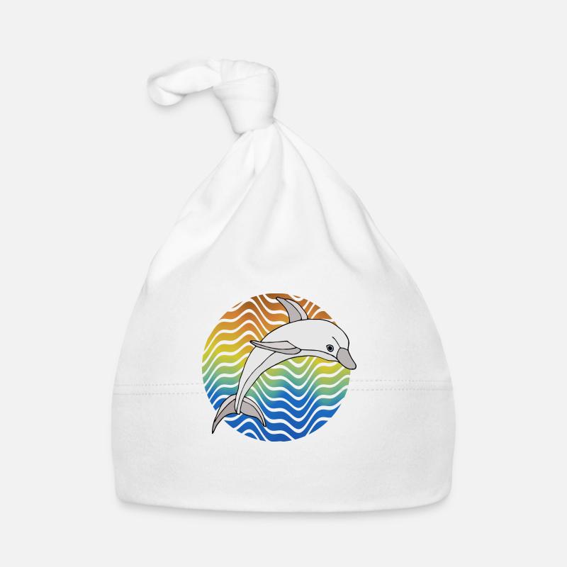 Dolphin Organic Baby Cap