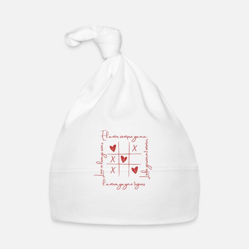 Saint Valentin love Organic Baby Cap