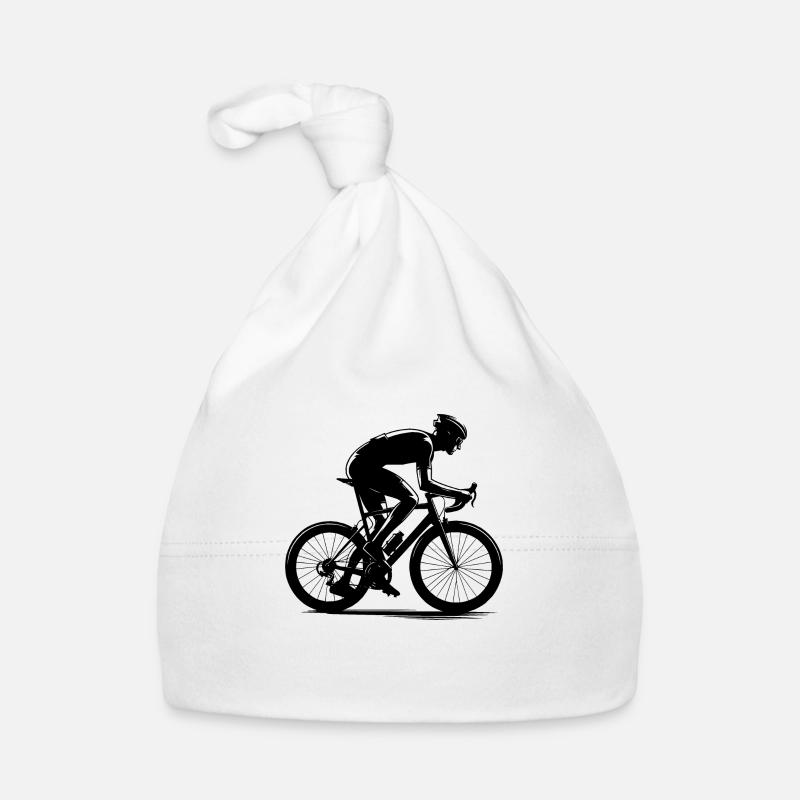 Vélo de route - Marathon - Bonnet bio Bébé - blanc
