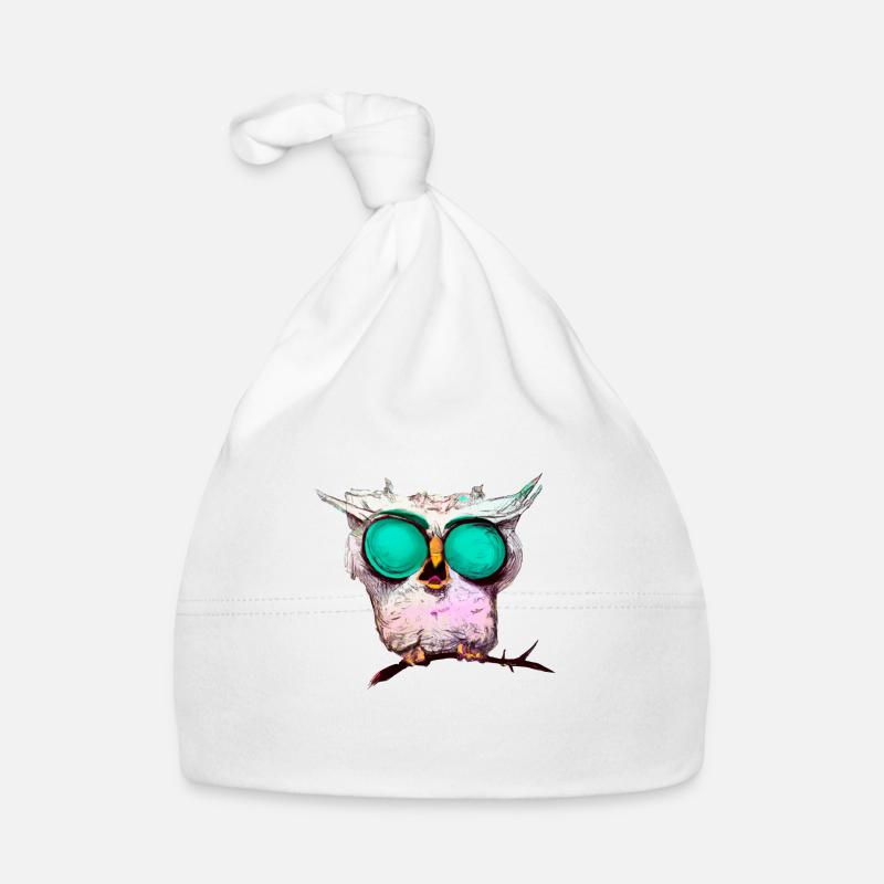 Owl_ 02 Organic Baby Cap